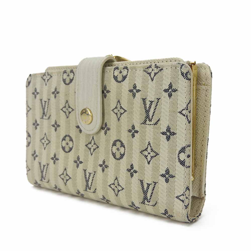 Louis Vuitton Bifold M95659 run Portonebier Vienova Monogram White Mini Wallet Case