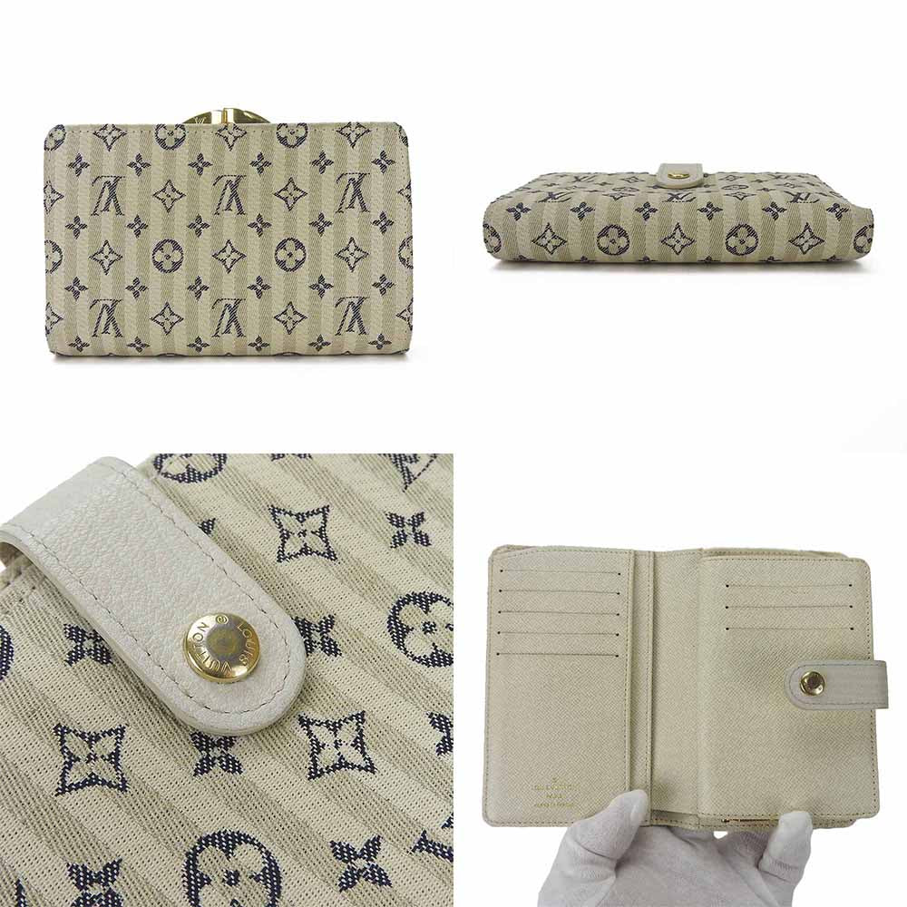 Louis Vuitton Bifold M95659 run Portonebier Vienova Monogram White Mini Wallet Case