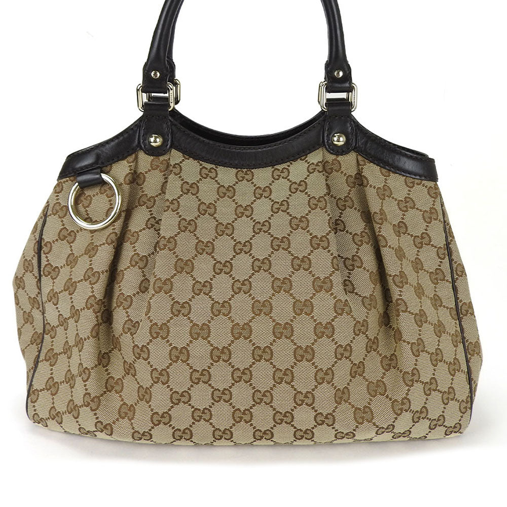 Gucci GG Sukey Canvas Beige Tote Bag