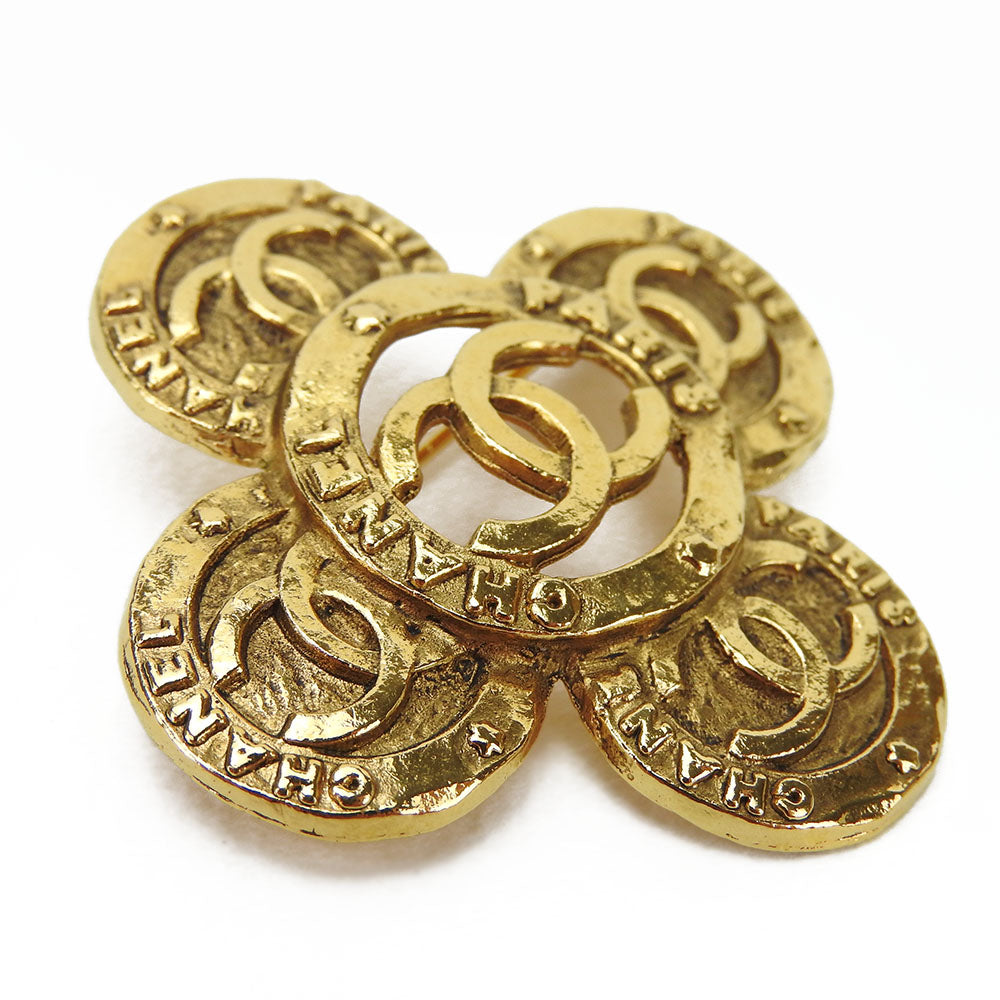 Chanel Brooch Gold Handbag B 015