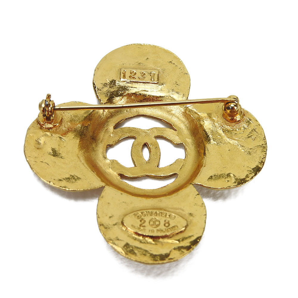 Chanel Brooch Gold Handbag B 015