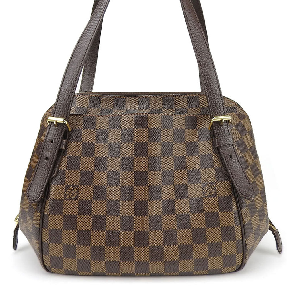 Louis Vuitton N51174 Damier Belem MM Canvas Brown Shoulder Bag