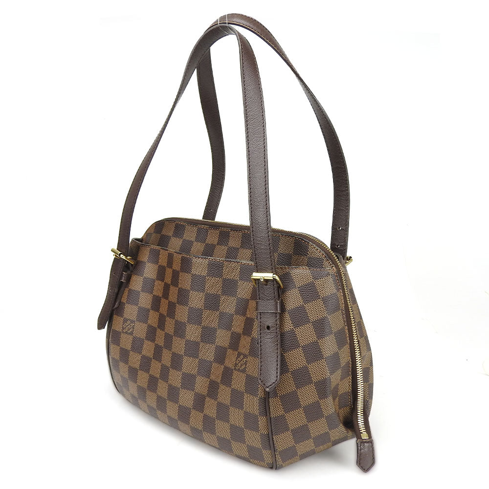 Louis Vuitton N51174 Damier Belem MM Canvas Brown Shoulder Bag