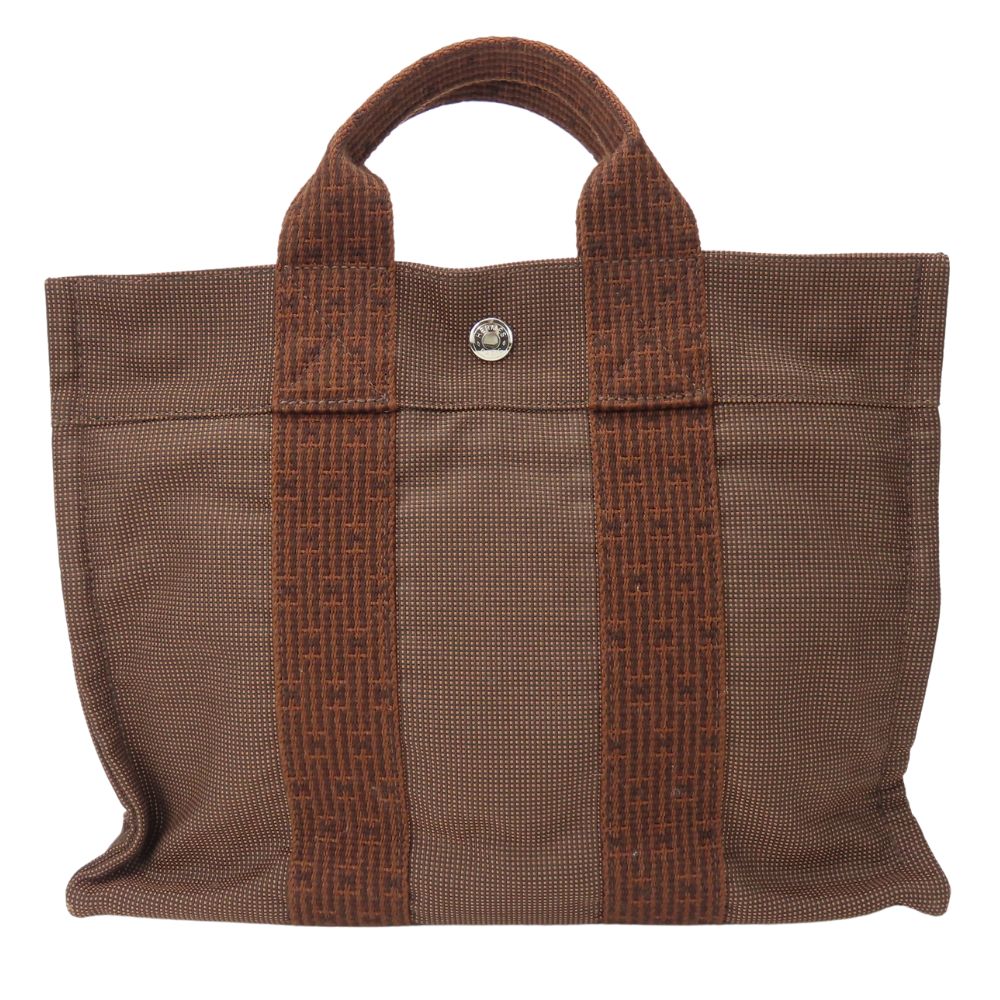Hermes Handbag Her Line Tote Pm Unisex Unisex Canvas Brown Tote Bag