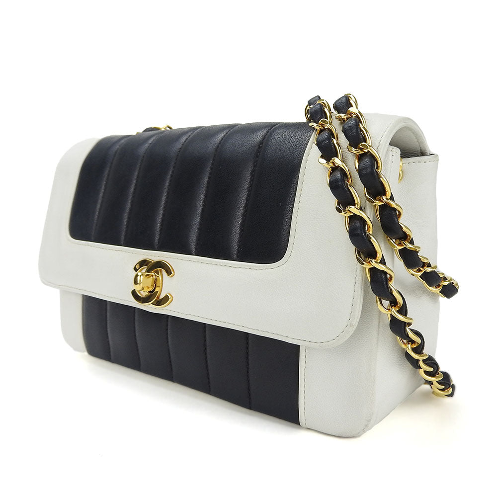 Chanel lambskin Mademoiselle White Shoulder Bag