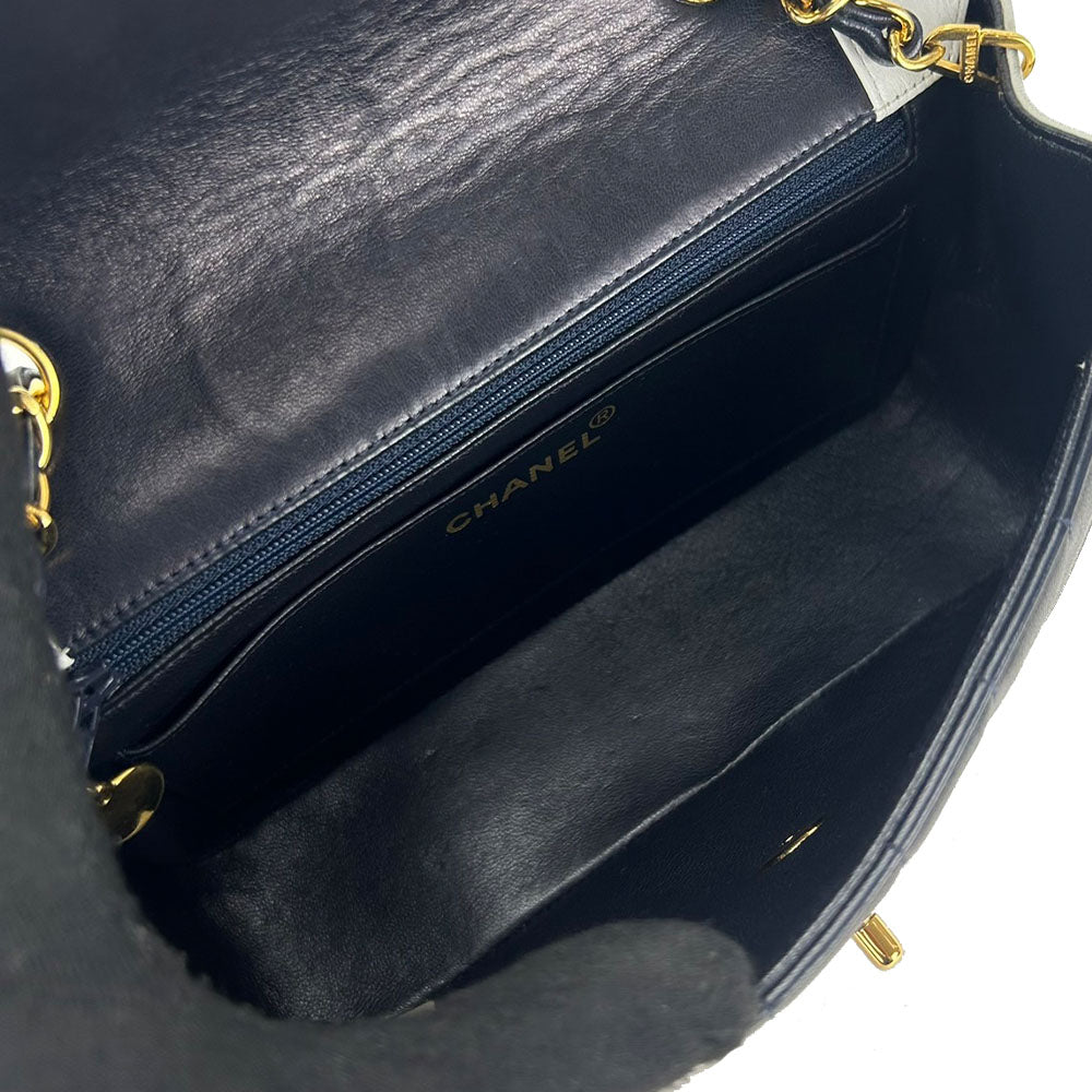 Chanel lambskin Mademoiselle White Shoulder Bag