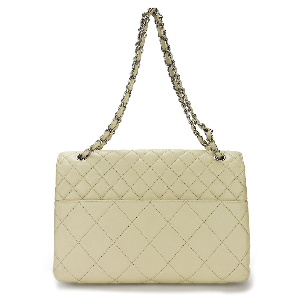 Chanel Calfskin Matrasse Beige Shoulder Bag
