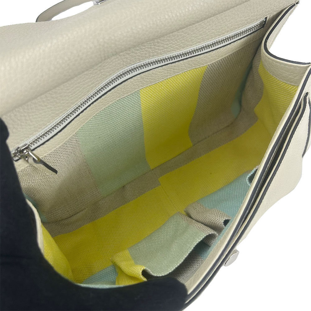 Gucci Bamboo daily Leather White Shoulder Bag