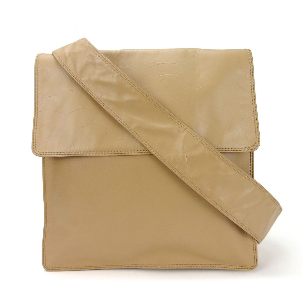 Chanel B Beige Leather Shoulder Bag