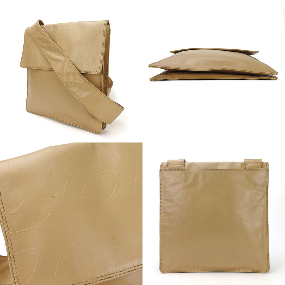 Chanel B Beige Leather Shoulder Bag