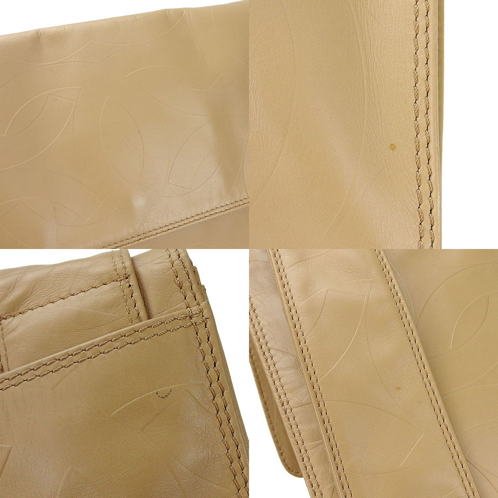Chanel B Beige Leather Shoulder Bag