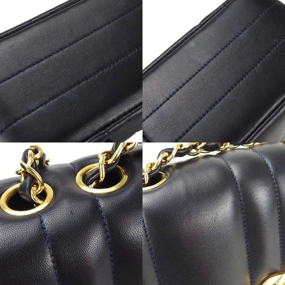 Chanel lambskin Navy COCO Mark Shoulder Bag