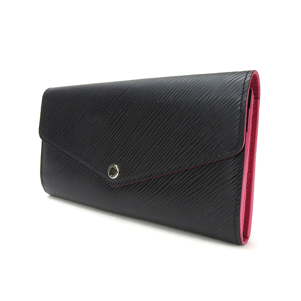 Louis Vuitton Long Purse M64322 Epi Noir Leather Wallet Case
