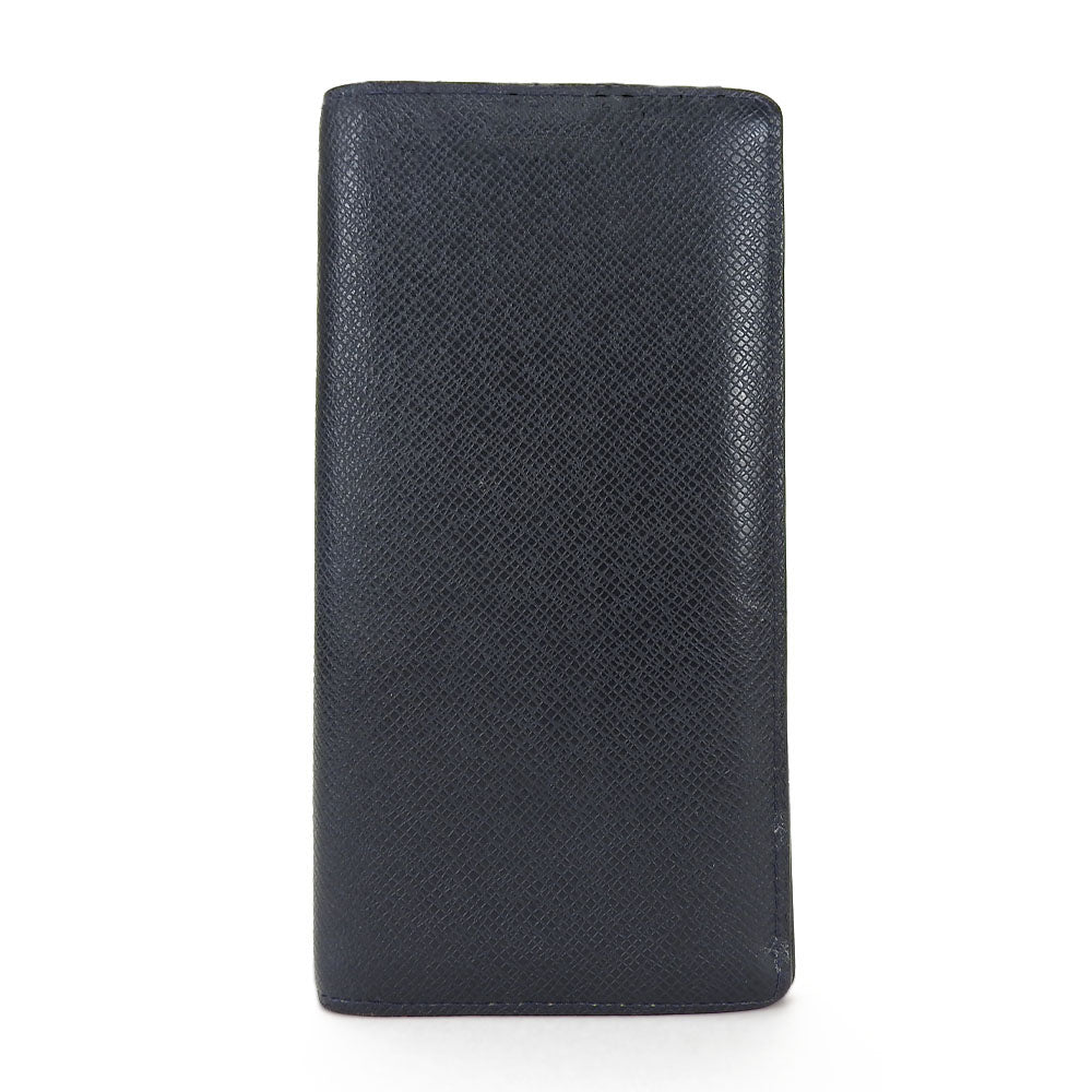 Louis Vuitton Long Purse Taiga Dark Portefeuille Navy Wallet Case