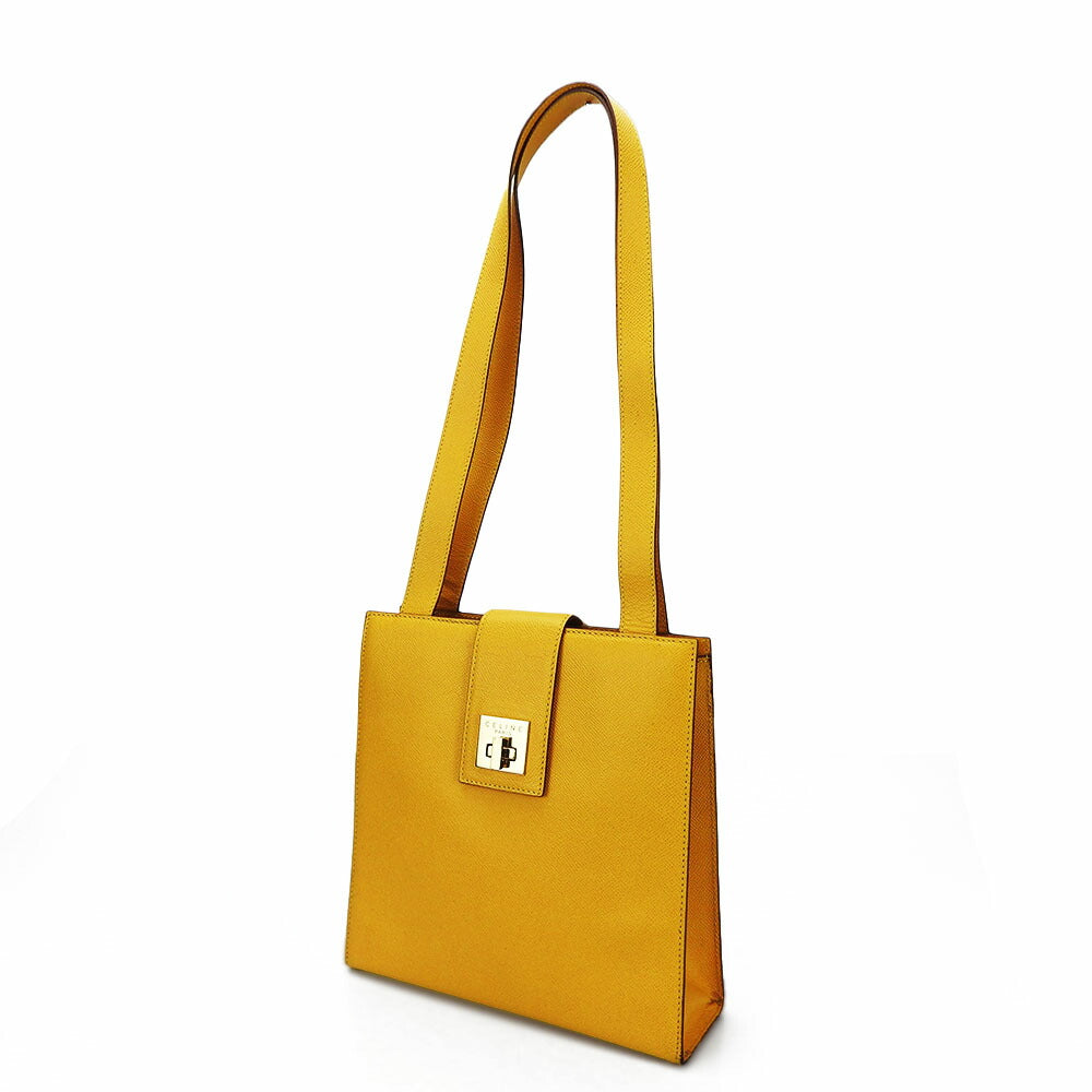 Shoulder Bag Yellow Women Leather