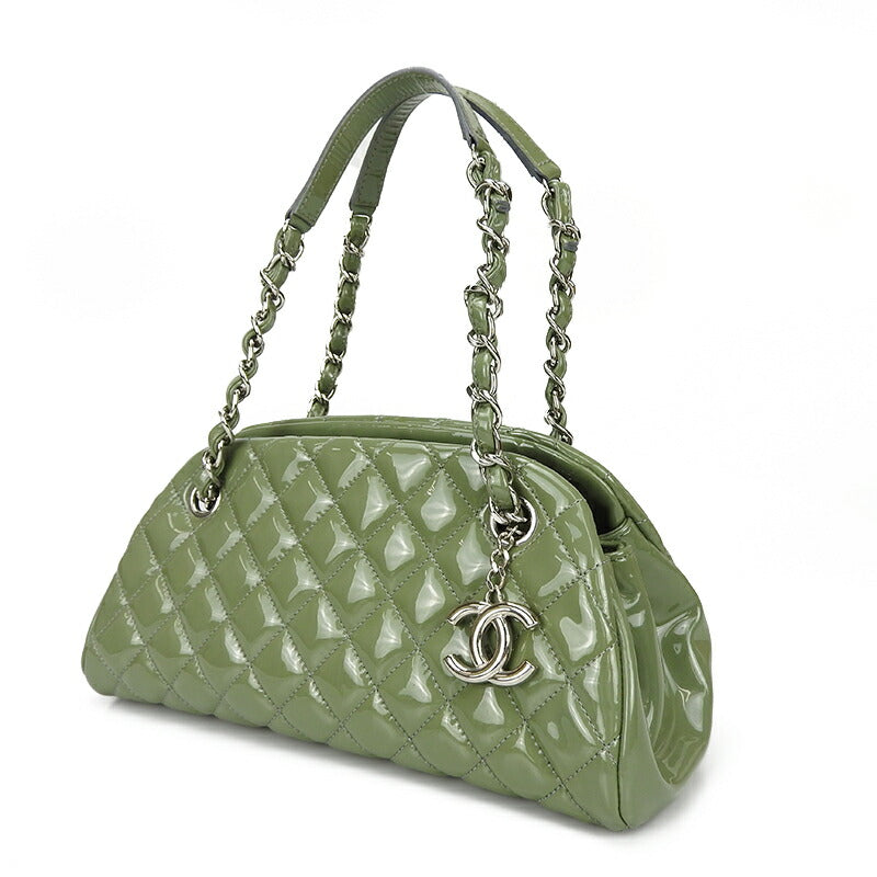 Chanel enamel Mademoiselle Bowling Green Handbag