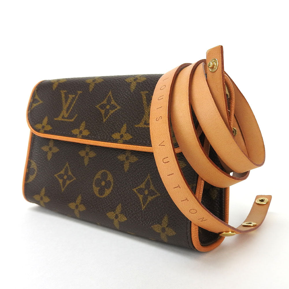 Louis Vuitton Waist M51855 Pochette Florentine XS Monogram Brown Clutch Bag