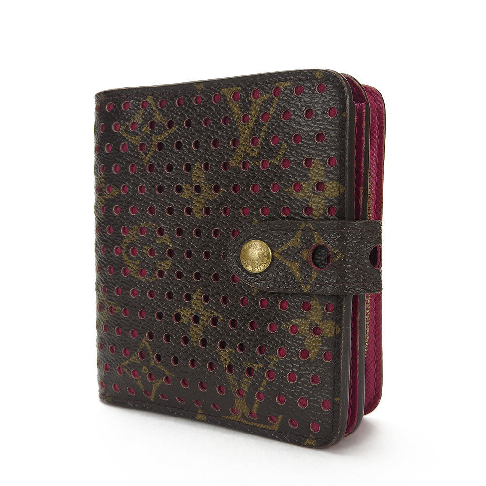 Louis Vuitton Bifold M95188 Perfo Fuchsia Monogram Wallet Case