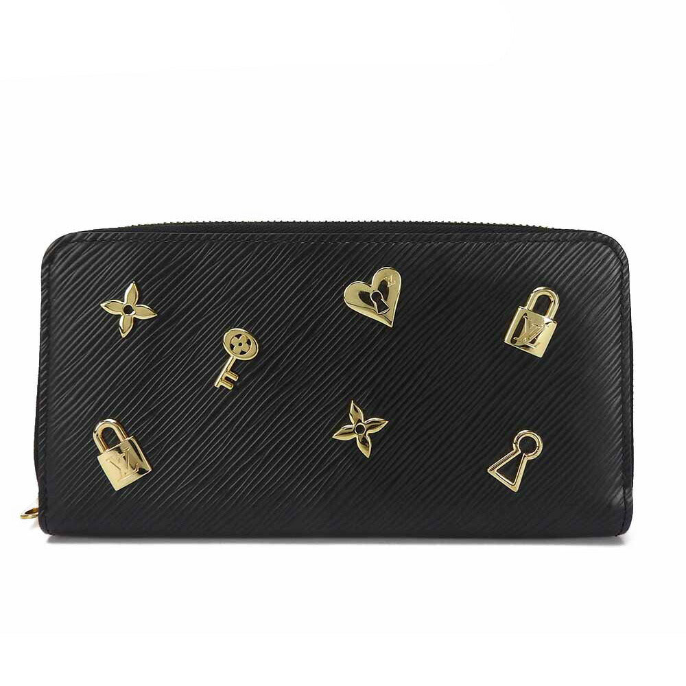 Louis Vuitton Long Purse M63991 Epi Noir Leather Wallet Case