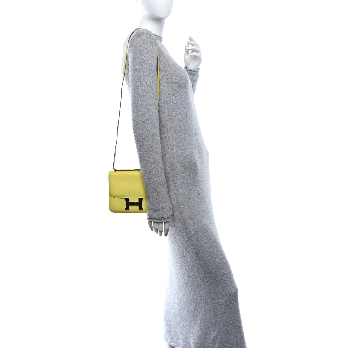 Hermes Epsom Constance Lime Handbag Travel Bag 18 Lime 1737671