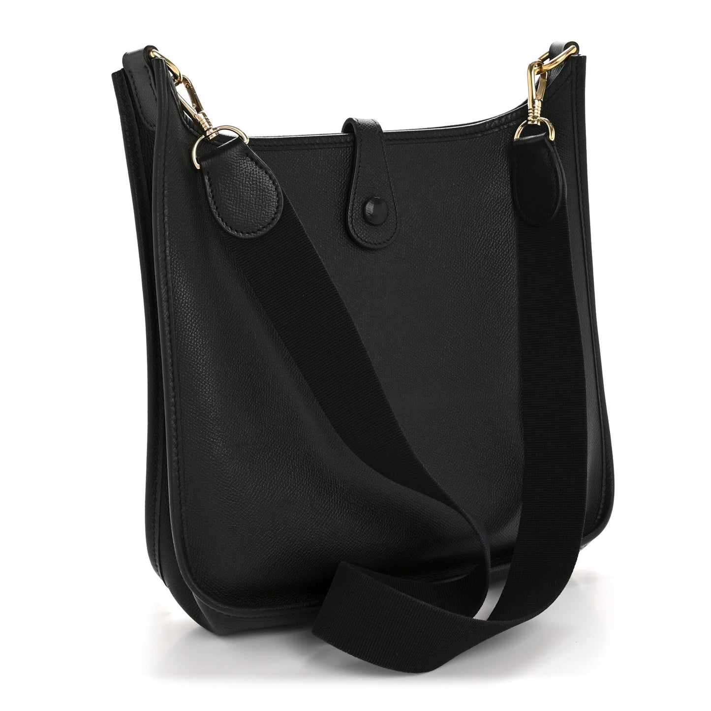 Hermes Epsom Evelyne Pm Handbag Black Travel Bag