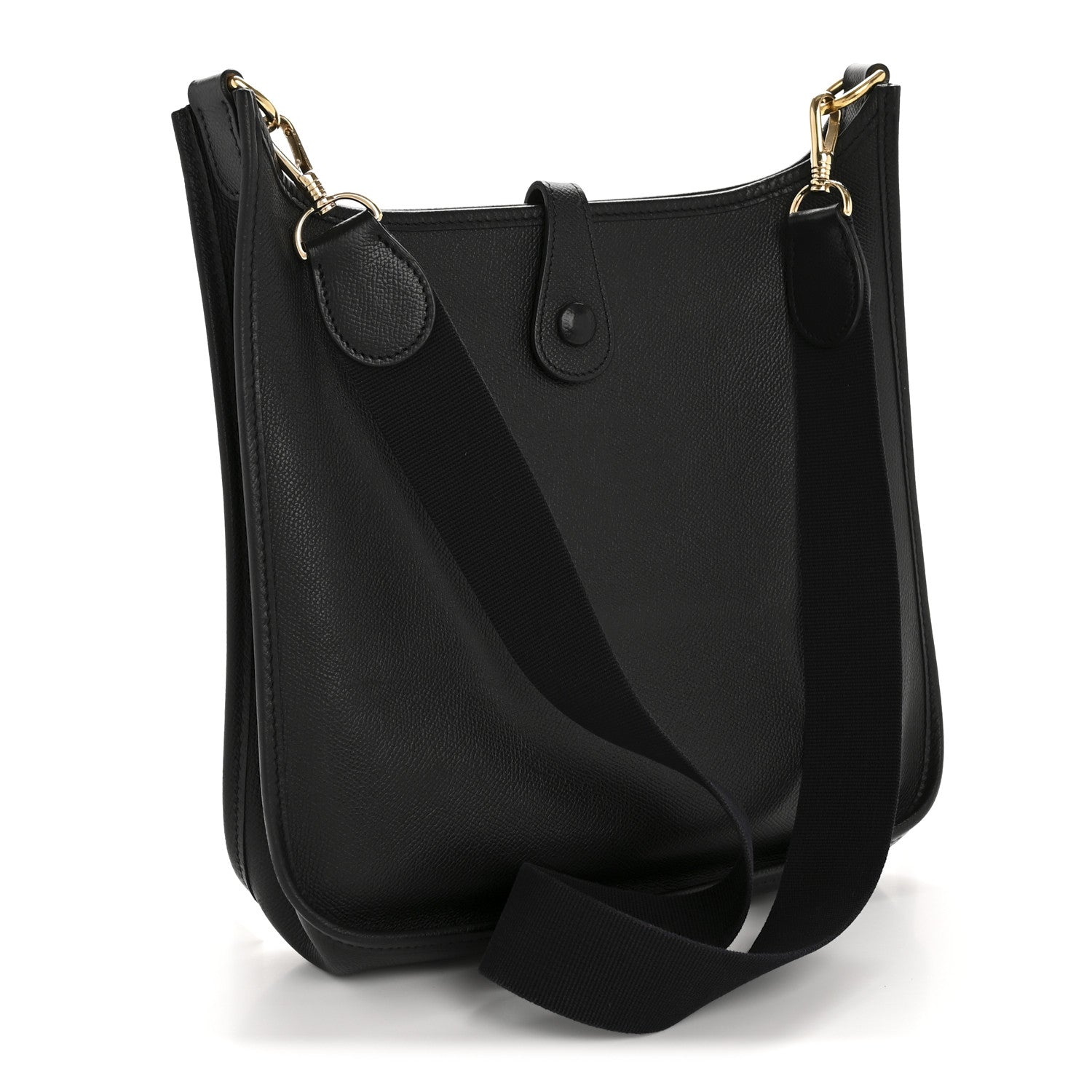 Hermes Epsom Evelyne Pm Handbag Black Travel Bag