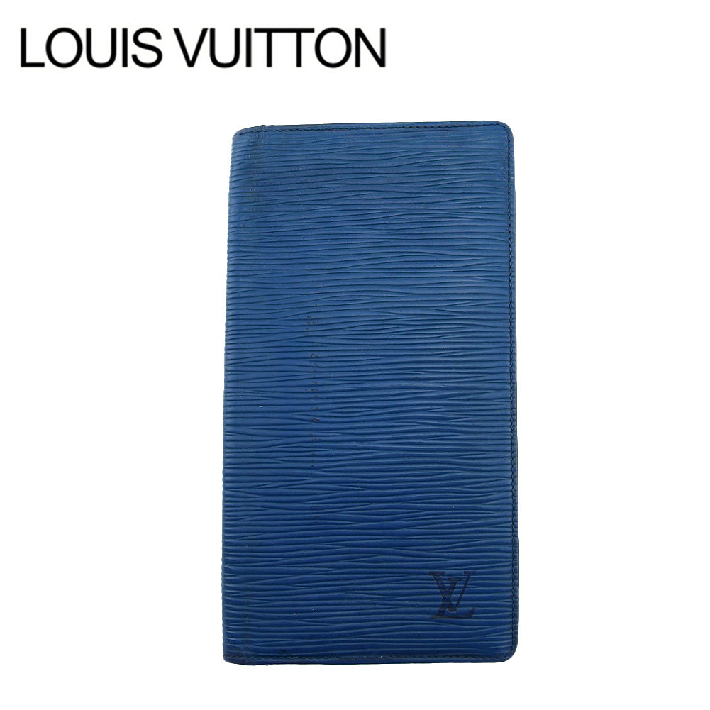 Louis Vuitton Bill Compartment M63215 Porto Cartes Blue Handbag