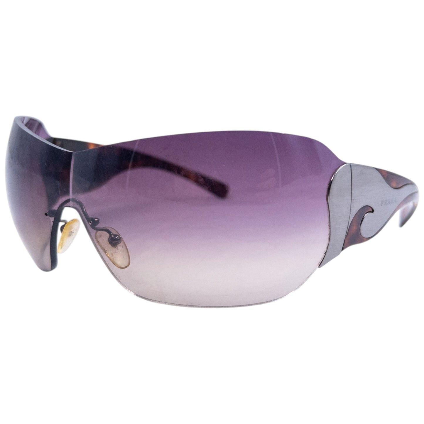 Prada Handbag Swirl Tortoise Shell Sunglasses 2 Brown