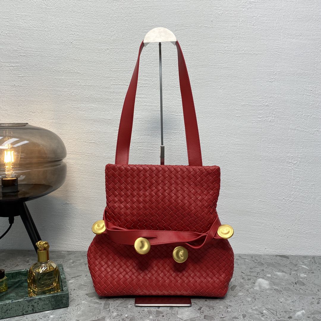 Top Quality Intrecciato Shoulder Bag For Women Red