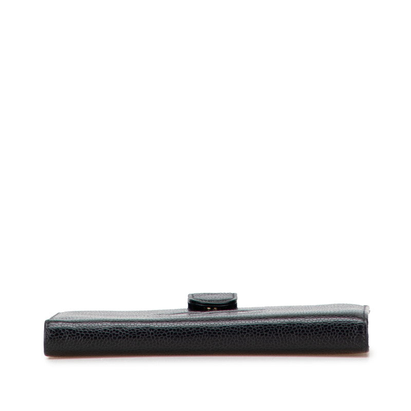 Chanel Coco Mark Caviar Long Wallet