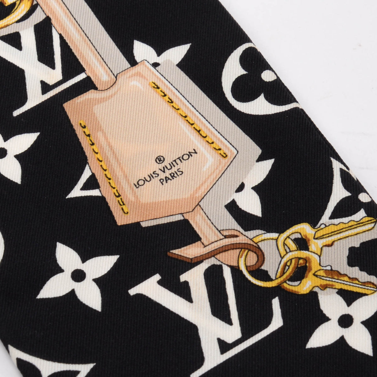 Louis Vuitton Black Silk Monogram Confidential Bandeau Fashion Accessory
