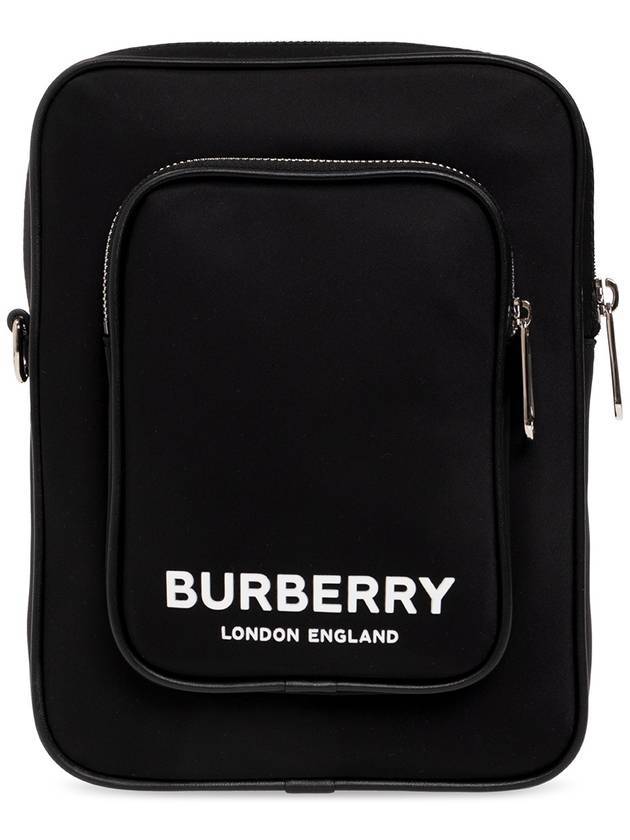 Burberry Luxury Print Kieran Cross Bag Black Logo Travel Bag