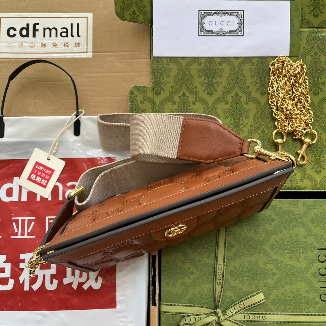 gg MatelassÃ© , ’s 10in Brown Small Travel Bag