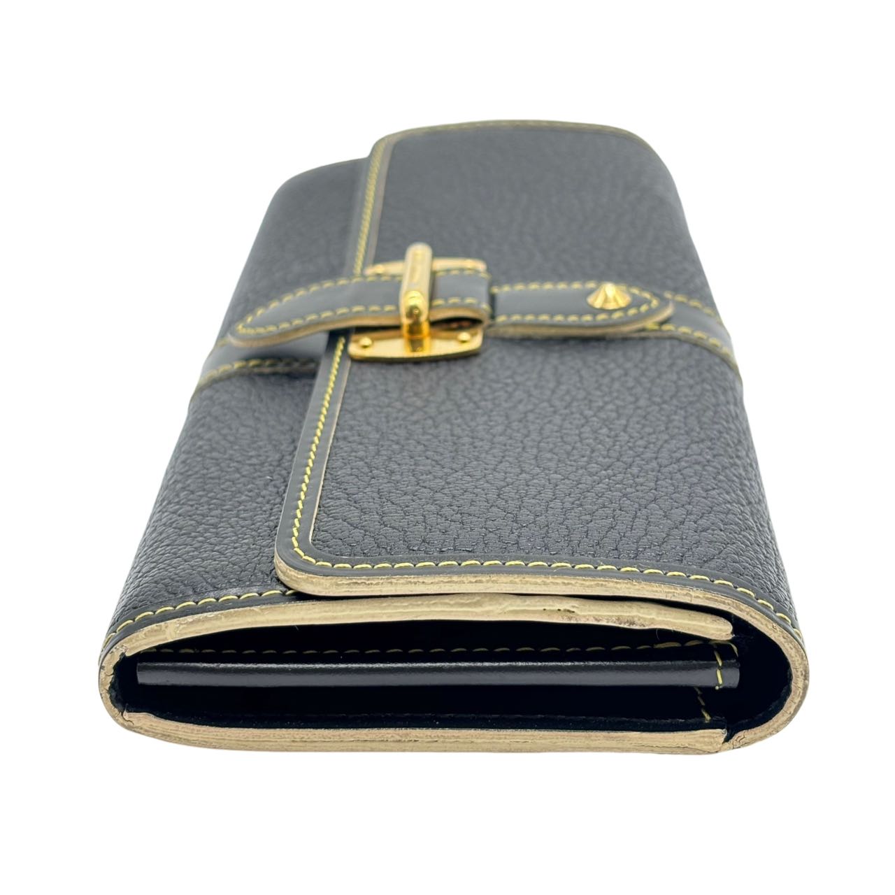 Louis Vuitton Suhali Portefeuille Favori Noir Fashion Accessory