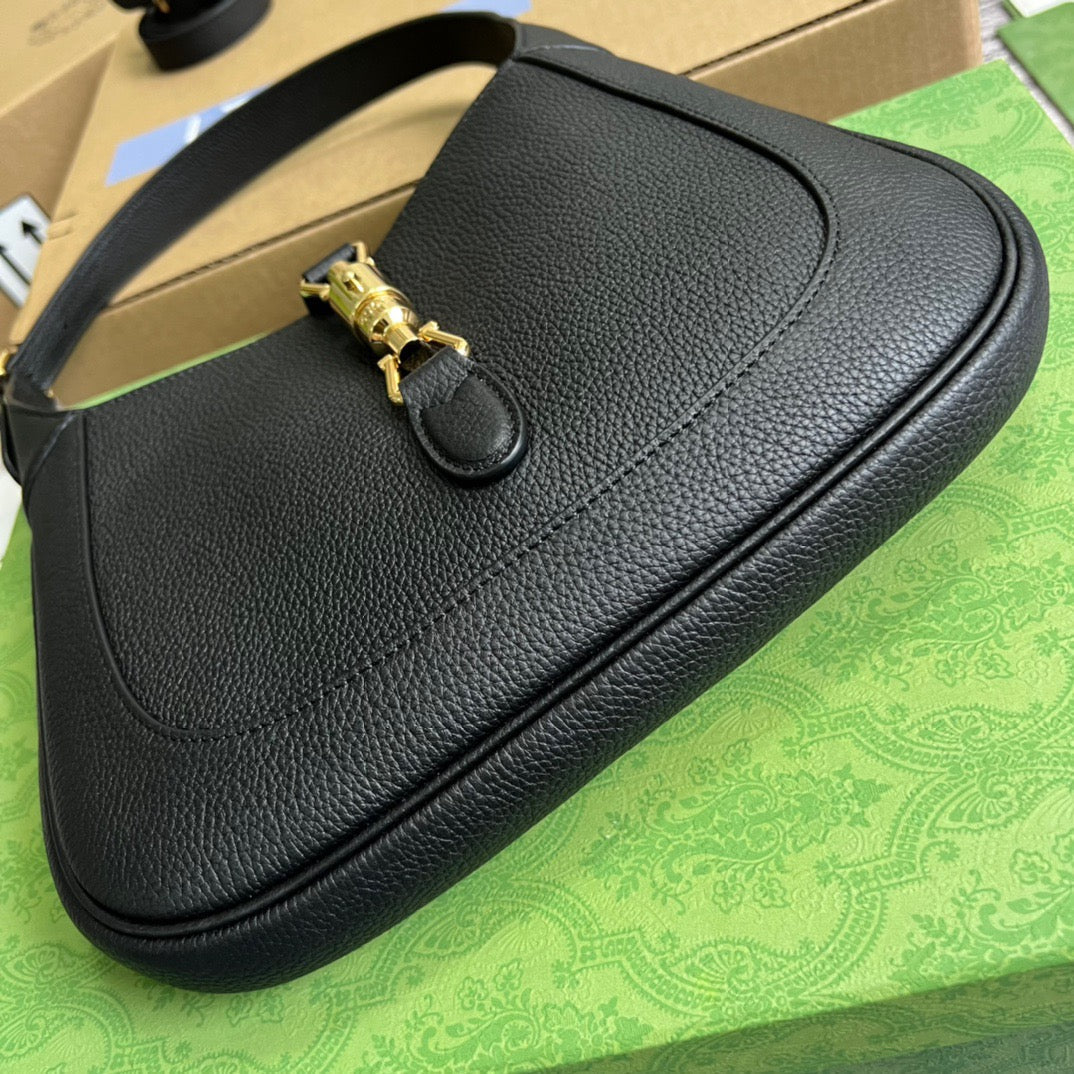 gg Jackie , ’s 10.8in Black Small Shoulder Bag