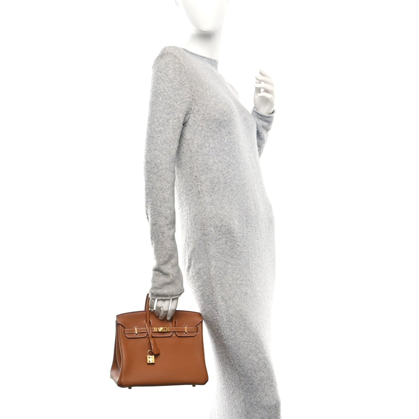 Hermes Togo Birkin Handbag Gold Travel Bag 25 Gold 1721278