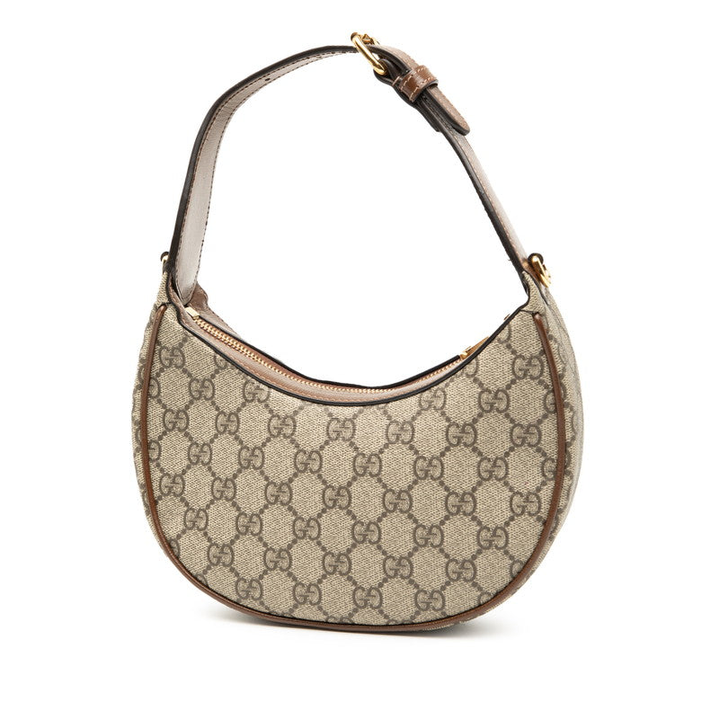 Gucci Half Moon Shape Supreme Pvc Shoulder Bag