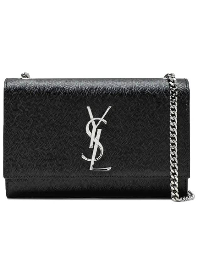 YSL Saint Laurent Saint Laurent Trending Kate Chain Bag In Leather Black Travel Bag