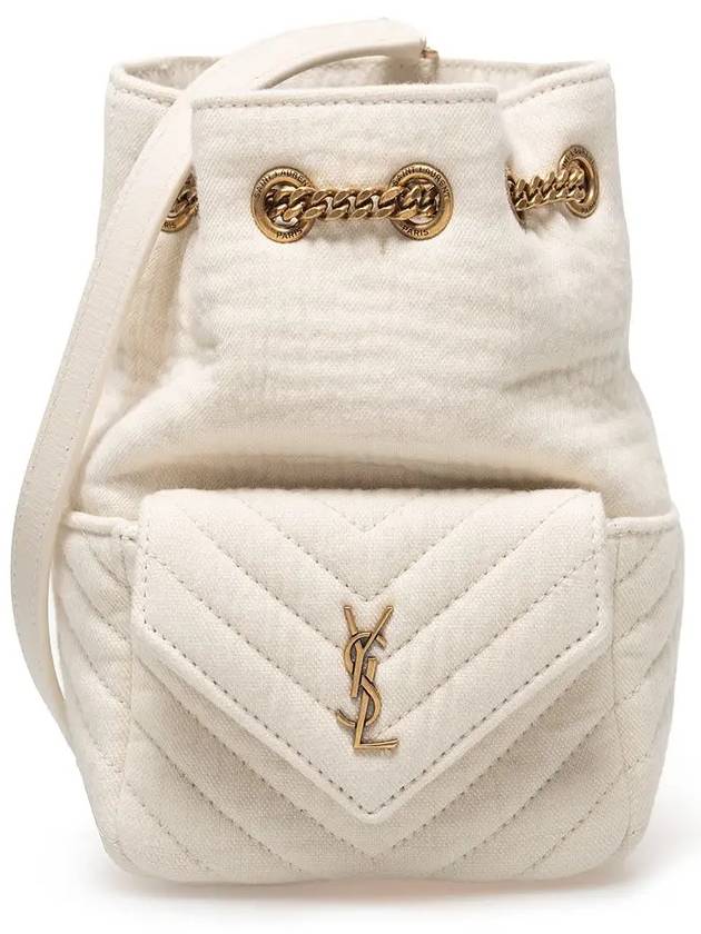 YSL Saint Laurent Saint Laurent Trending Nano Bag Vanilla Ice Bucket Bucket Bag