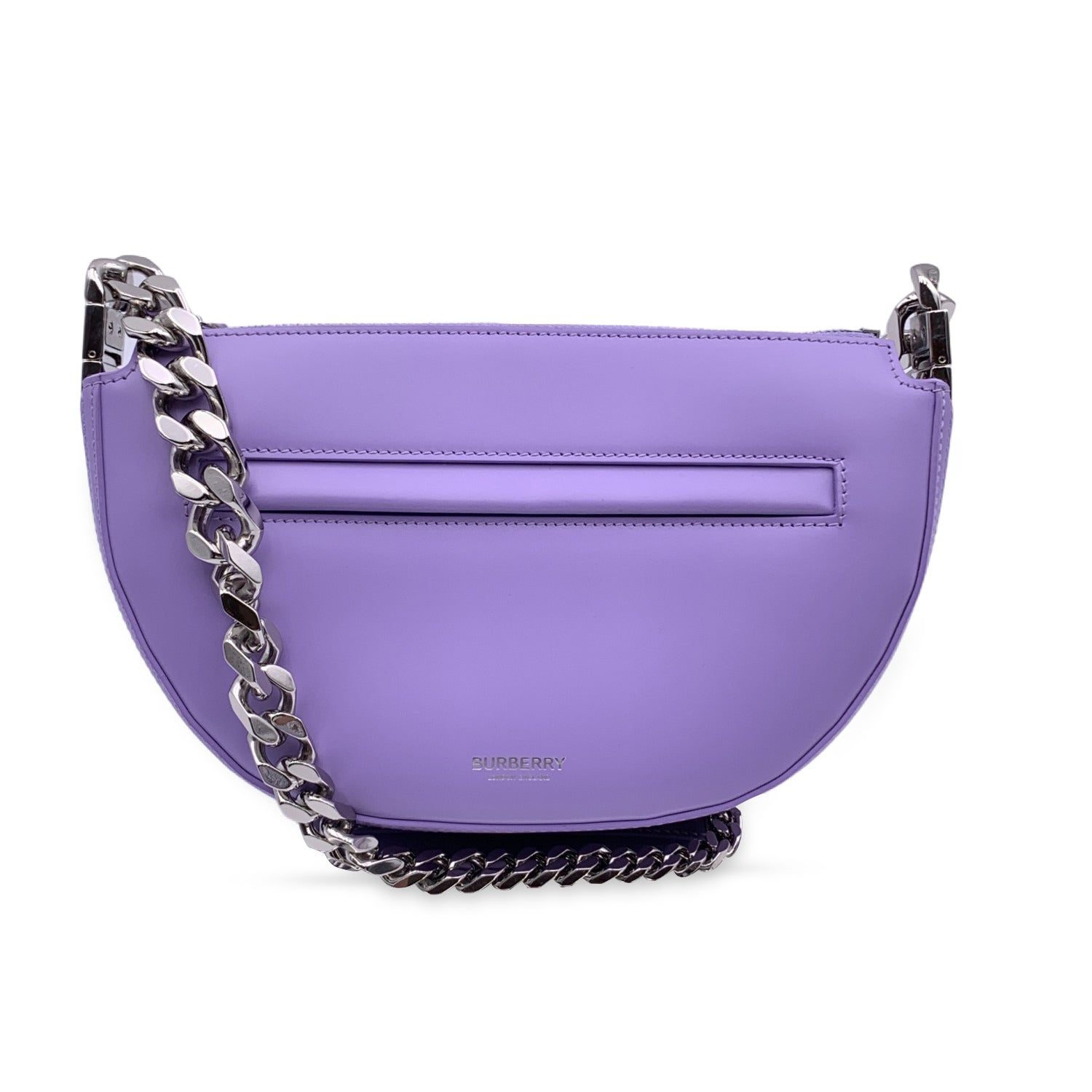 Burberry Luxury Lillac Olympia Shoulder Bag Leather Purple Mini