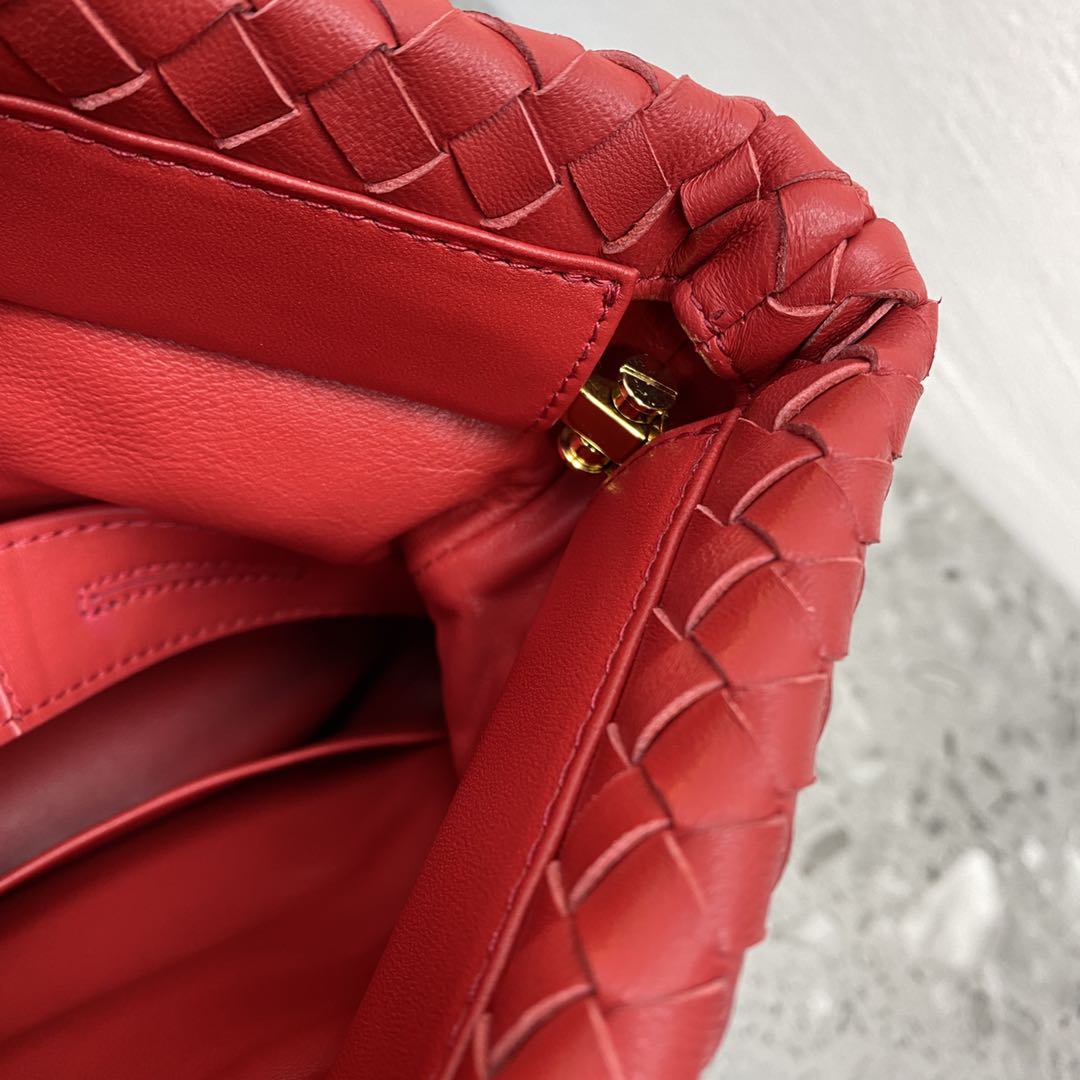 Top Quality Intrecciato Shoulder Bag For Women Red