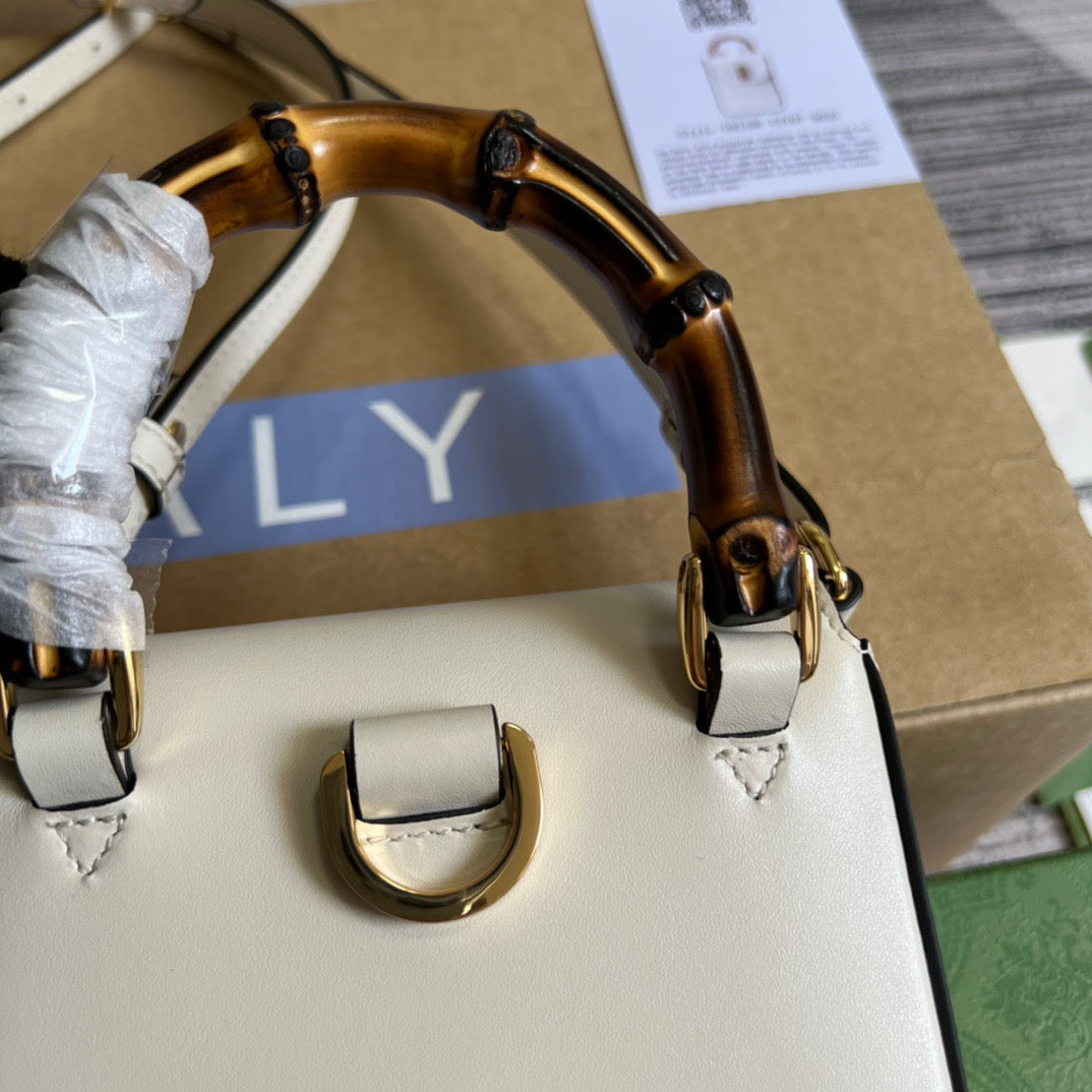 gg Bamboo , ’s 6in White Mini Bag