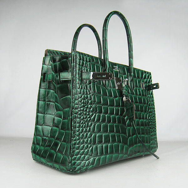 Hermes Luxury Birkin Ladies Handbag Green Travel Bag