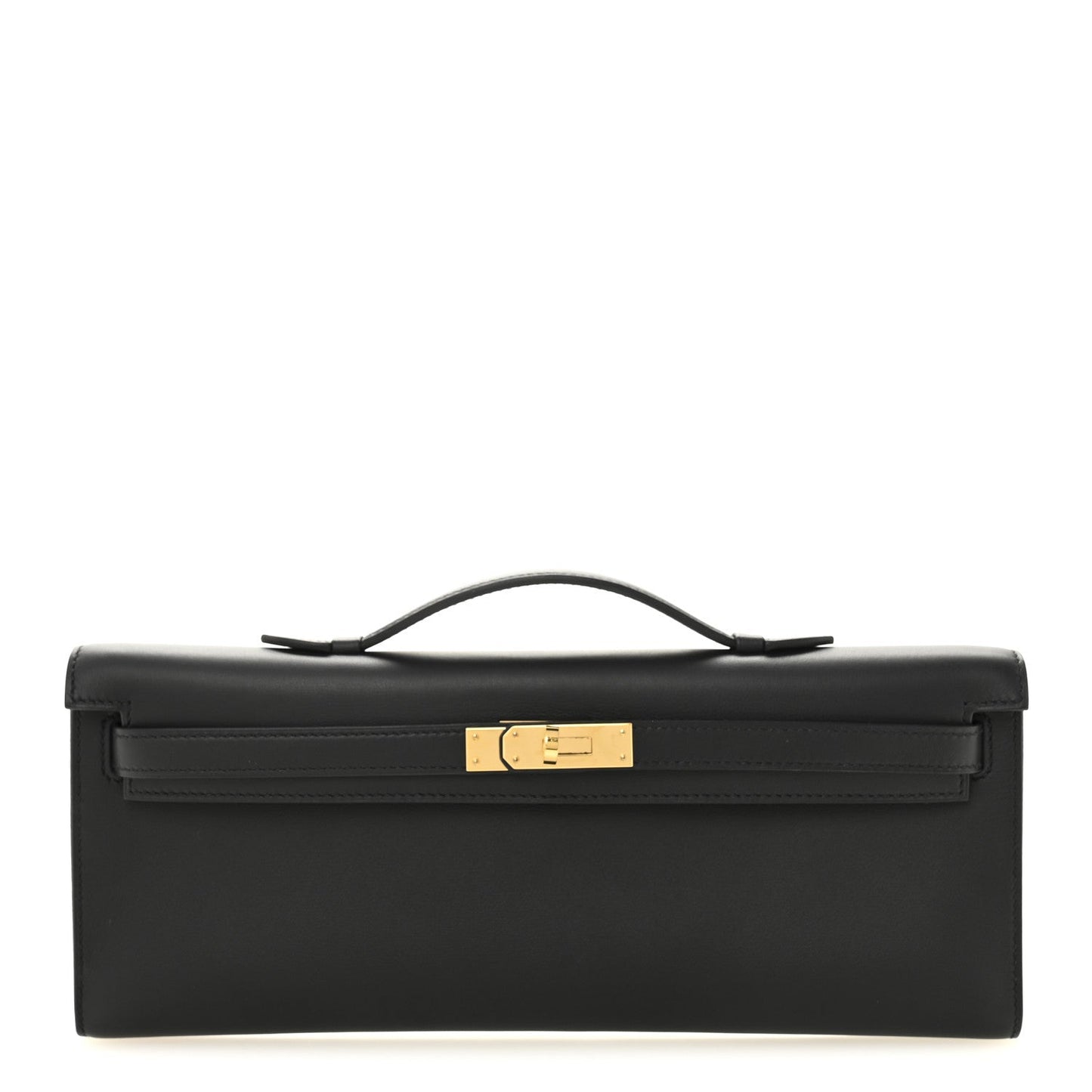 Hermes Swift Kelly Cut Clutch Pochette Black Clutch Bag