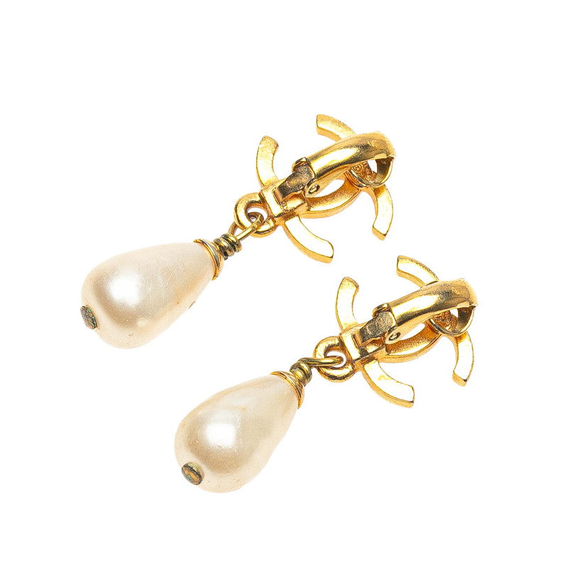 Chanel Coco Mark Pearl Earrings