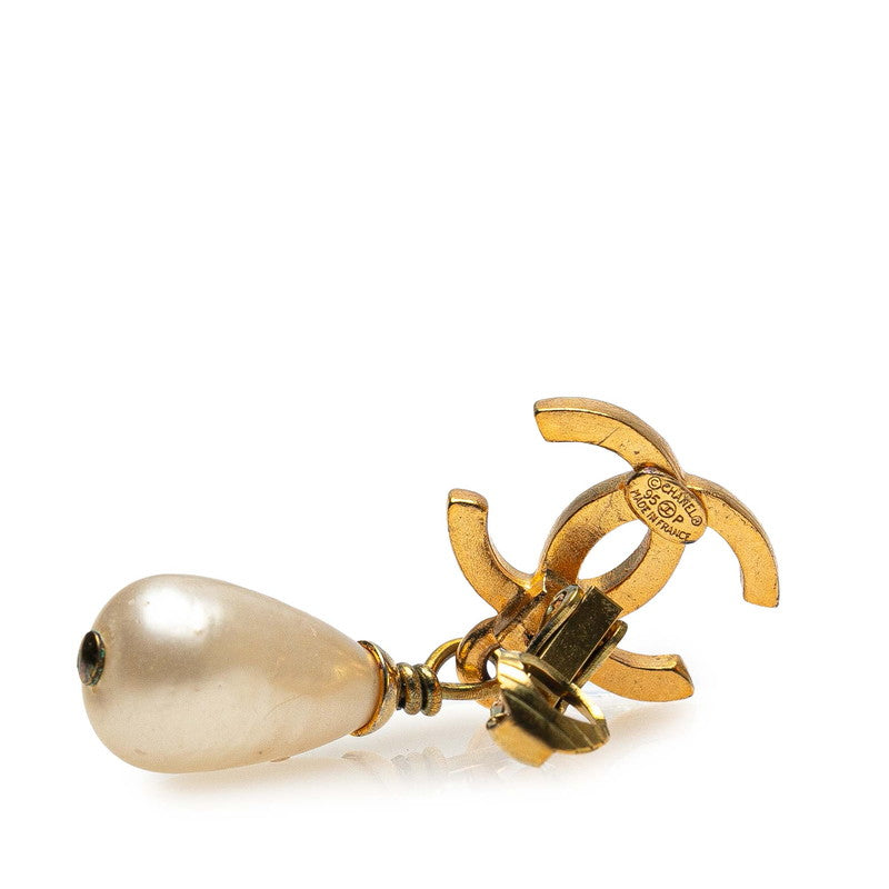 Chanel Coco Mark Pearl Earrings