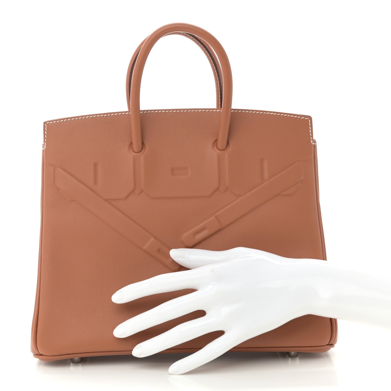 Hermes Swift Birkin Shadow Handbag Gold Travel Bag
