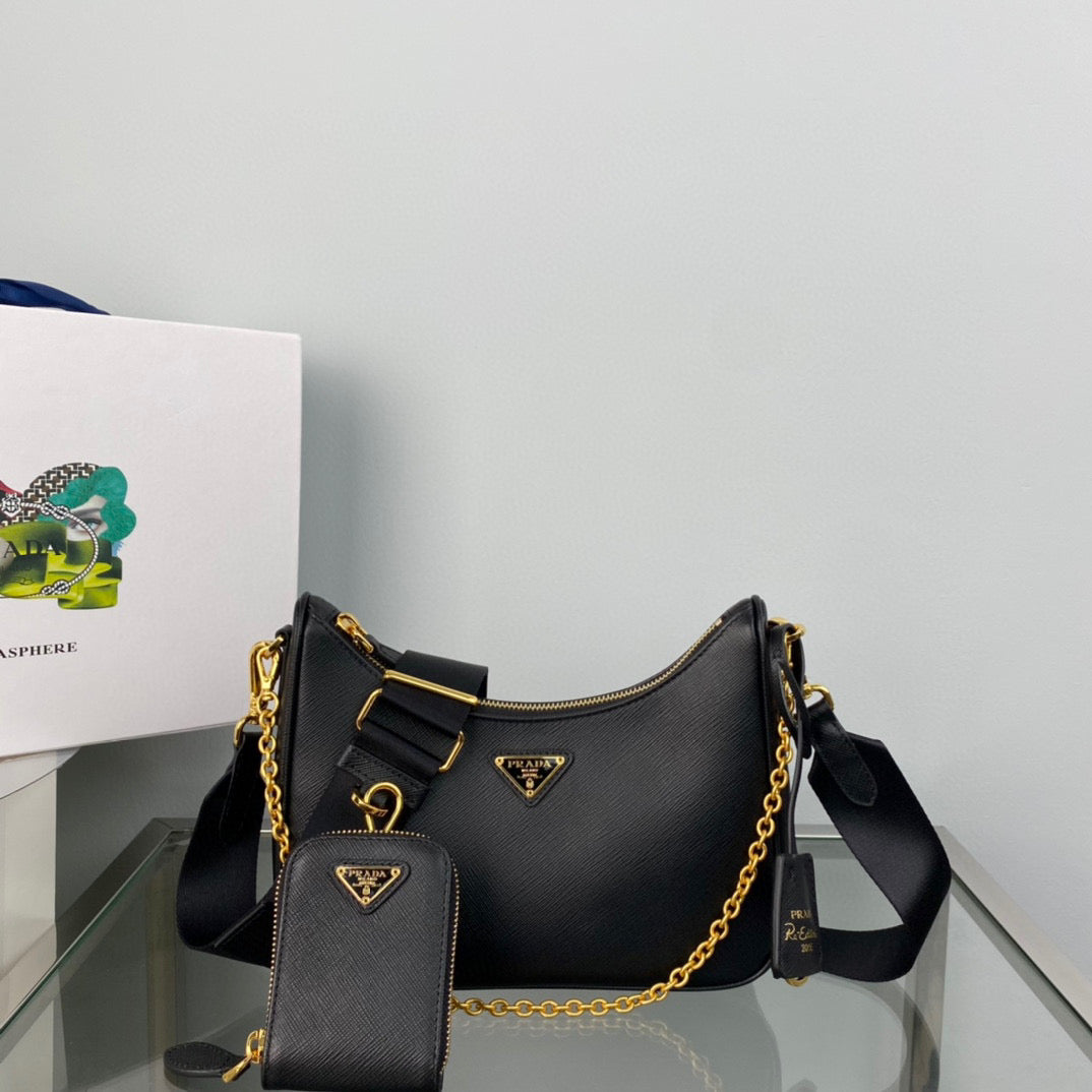 Prada Bolsa Re Edition Luxury Handbag Travel Bag Edition Saffiano 2005