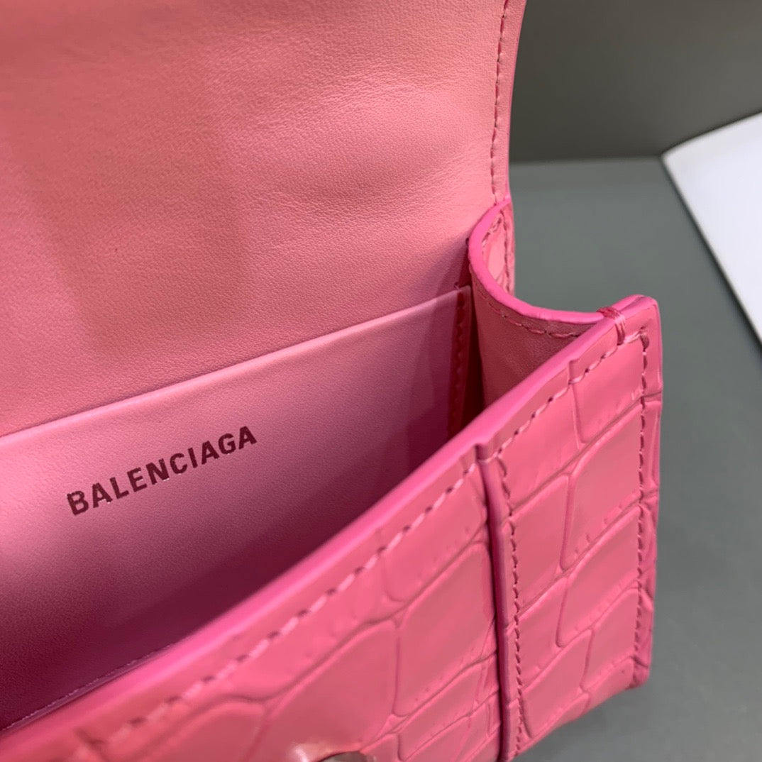 Top Quality Hourglass Handbag With In For Pink Mini Travel Bag