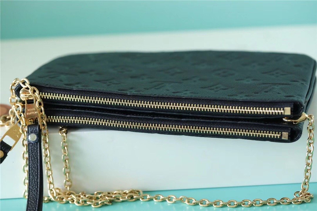 Top Quality Double Zip Pochette Empreinte For Monogram Black Crossbody Bag